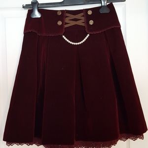 Skirt velvet